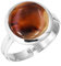 Jeweloporium Multicolor Montana Achat Silberring Größe 63 (20,1), 925 Sterling Silber Ring für Damen, echter klobiger runder Edelstein handgefertigter Schmuck
