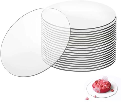 10 Stücke 15 cm Klare Runde Acrylglas Platte, Klare Acrylplatte Rund, Runde Acrylscheibe 0.2 cm Dicke Klare Acrylplatten Geeignet für Bilderrahmenmalerei, DIY-Kunsthandwer