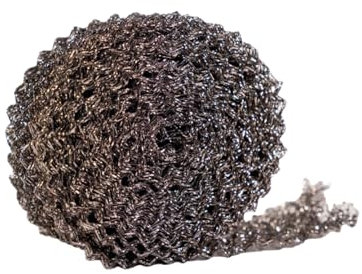 BERNATOM - WAROSOL® T Anti-Intrusión - Pinzas, Reptiles, Insectos - Tejido de Acero Inoxidable Adaptable - Cierra Pequeñas Grietas - Barrera Física Eficaz & Duradera - 6 m x 6 cm
