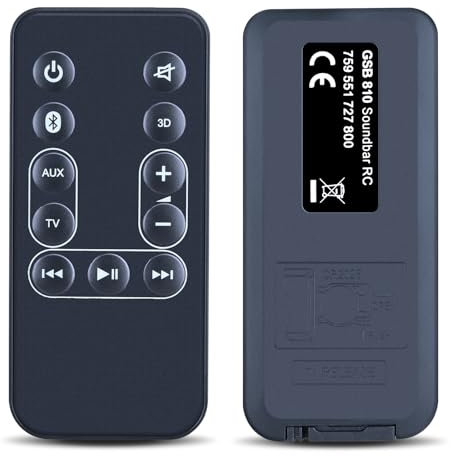 GOUYESHO Neue Ersatzfernbedienung für Grundig GSB-810 GSB810 GSB 800 Bluetooth TV Soundbar System