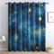 Cartoon Sterne Vorhang, Wohnzimmer Schlafzimmer Blickdichte vorhänge, Jungen Kinder Gardinen, mit Ösen Verdunkelungsvorhang, Vorhänge 2er Set, 170x200 cm