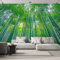 Papier Peint Panoramique Forêt Verte Nature Forêt Bambous 250×175cm, Papier Peint Géant 3D Salon Chambre Salle à Manger Chambre d'Enfant Décoration Murale