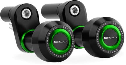 Modeer Motorrad Sturzpads Rahmen Slider Sturzschutz zubehör Für Ka.wasaki Ninja 400 2018-2024 / Z400 2018-2024 / Ninja 500 2024-2025 / Z500 2024-2025 (z500-grün)