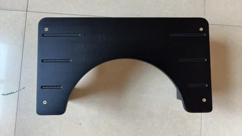 AkoaDa Taburete de inodoro de madera, reposapiés con almohadillas antideslizantes, plegable que ahorra espacio, taburete duradero en forma de C de 35° (negro)