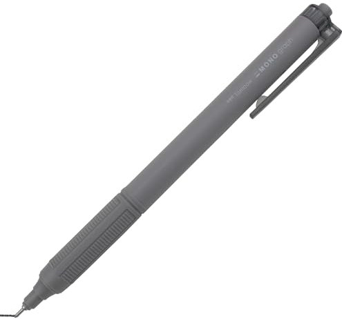 Tombow MONO graph Lite Kugelschreiber dunkelgrau, Präzise Nadelspitze, Geschmeidiges Schreiben, Ergonomischer Griff[BC-MGLE7-04BL]