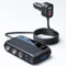 Cargador Coche Carga Rapida 9-in-1, Cargador Mechero Coche USB C PD 30W USB Qc3.0, Cargador Movil Coche 12V/24V con 3 Tomas De Mechero 6 Puertos Pantalla Led para iPhone Dash CAM