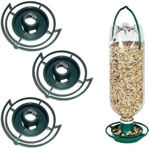 Bottle Top Hanging Bird Feeder Kit for Outdoors,Turn Drink So da Bottles into Eco Humming Wild Birds Feeders,Fun for Families and Kids,Promotes Plastic Recycling and Re-use,Garden (3 Pcs, One Size)