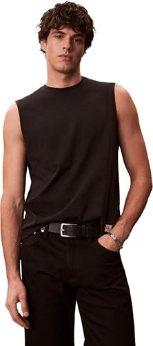 Calvin Klein Herren 30s Jersey Badge Muscle Tank Lv04rf273g Tanktop