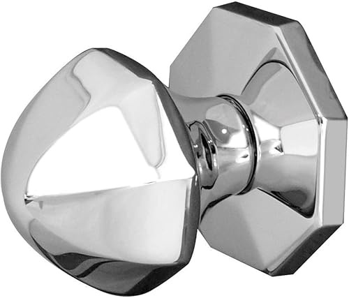 Ironmongery Solutions® 60mm Polished Chrome Centre Door Knob – Front Door Pull Handle