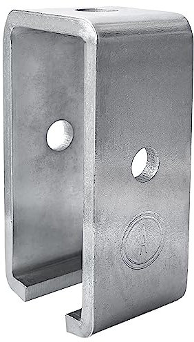 ANDUSTRIAL - Schwerlast-Trolley Track Zwischenstütze Aufhänger/Balken Unterstützung für 1-5/8 Strebenkanäle - Baulast: 1200lbs - Verzinkter galvanisch verzinkter Stahl - 1 Stück