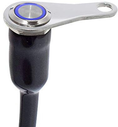 Interruptor LED para motocicleta con luz antiniebla y botón de encendido y apagado para manillar de motocicleta, ajustable, impermeable, 12 V CC