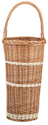 e-wicker24 Alles aus Weide Regenschirmständer, Schirmständer aus Weide, runder Regenschirmständer