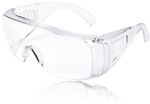 12er Pack Schutzbrille Augenschutz Schutzbrillen Arbeit mit Klaren Gläsern Protective Glasses Überbrille Arbeitsschutzbrillen Kratzfest für Damen Herren