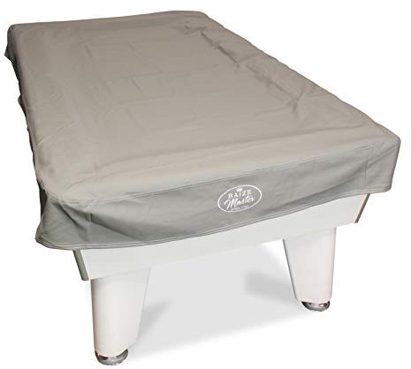 BAIZE MASTER Stylish 7ft Pool Table Cover LUXURY Heavy Duty Leatherette for UK 7ft Pool Tables - MULTIPLE COLOURS AVAILABLE (Grey)