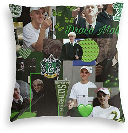 shenguang Draco-Malfoy Kissen Kissenbezüge Dekorative Samtkissen Kissenbezüge für Sofa Home Decor 18 X 18