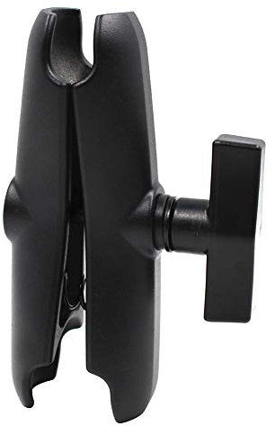 Marine Aluminum Double Socket Swivel Arm for All Industry Standard 1.5 inch / 20mm / C Size Ball adapters, Compatible with RAM, Arkon, iBolt and More