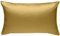 Mako-Satin Baumwollsatin Bettwäsche Uni einfarbig zum Kombinieren (Kissenbezug 40 cm x 60 cm, Gold) viele Farben & Größen