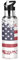 Vnurnrn Art Usa Drapeau Américain Bouteille d'eau Isotherme avec Paille en Acier Inoxydable Gourde 600ML, Sans Bpa Gourdes Eau pour Enfant Sport Randonnée École Bureau