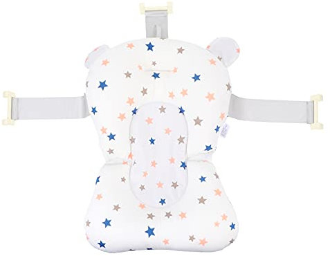 Toddmomy Bad Bad Matte Neugeborenen Bad Anti- Slip Pad Unterstützung Sitz Matte Liege Schwimm für Badewanne Kinder Weiß