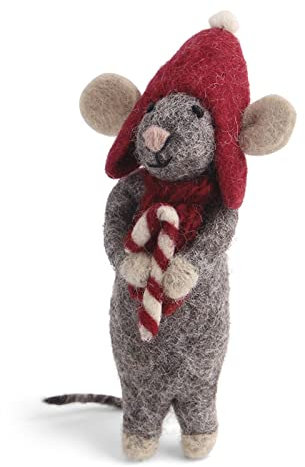 Én Gry & Sif Baumschmuck Maus mit Zuckerstange, Weihnachten, Unisex, NECKLACE, Halskette