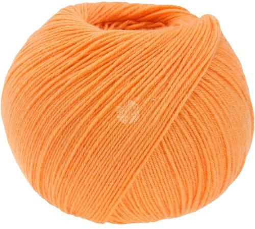 LANA GROSSA Meilenweit Seta | Sockengarn mit Seidenanteil, waschmaschinenfest | Handstrickgarn 55% Schurwolle (Merino), Polyamid, & Seide | 100g Wolle zum Stricken & Häkeln | 400m Garn FB19