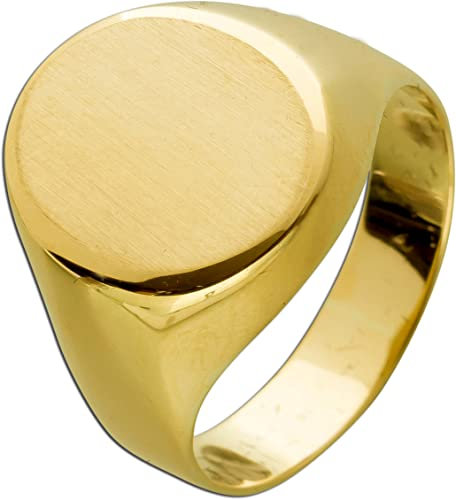 Ch.Abramowicz Herren Siegelring Gelbgold 585 14 Karat gravierbar 21