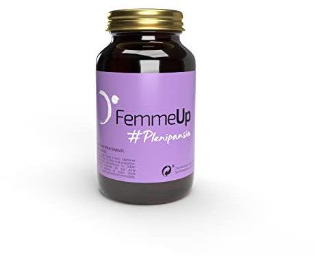 FEMME UP | Femme Up Plenipausia | Vive una menopausia en plenitud | Complemento alimenticio multifactorial contra sofocos | Ingredientes naturales | Trébol rojo | Maca | Vitamina E | 60 cápsulas