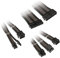 KOLINK Sechs Kabelverlängerungssätze Sleeved Cable Kit - Enthält 24-polige 4+4 polige 8 polige und 6+2-polige Pc Kabel - Pcie Kabel Funktioniert mit PCIe 5.0 (Schwarz/Gunmetal)