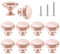 ShipeeKin 10x Polished Chrome Cabinet Hardware Round Mushroom Door Pull Handle Knobs 30mm for Cupboard Wardrobe Dresser Bedroom Bathroom Furniture (Rosegold)