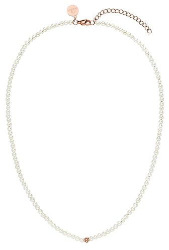 Purelei® Shiny Bloom Kette Damen (Rosegold) – Halskette Damen aus langlebigem Edelstahl – Wasserfeste Kette – 40-45 cm Länge verstellbar – Halskette für deinen individuellen Look