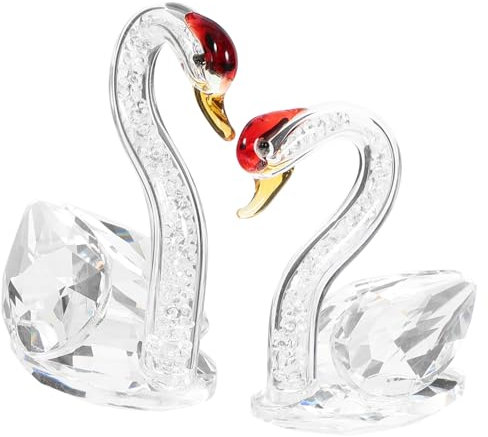 Cabilock 2piezas Adornos De Cristal De Decoración De Resistente para Escritorio y Hogar