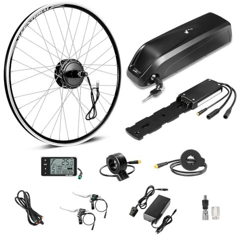 Season 26 / 27.5'' / 28'' / 700C E-bike Conversion Kit ​36V 250W / 350W Cassette Rear Motor with 36V13Ah Hailong Battery UK charger