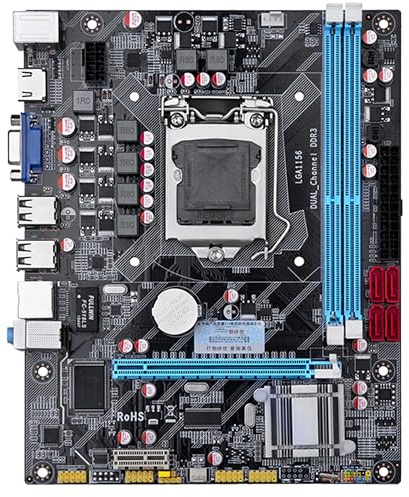 Simpletek - Kompatible Motherboard H55 Intel LGA1156 mATX Chipsatz H55 | 2x DDR3 | PS/2 USB2 USB3 RJ45 | HDMI VGA