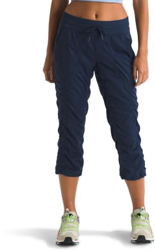 The North Face Women's Aphrodite 2.0 Capri - Moisture Wicking, Water Repellent Finish, UPF 40+ Protection, Summit Navy-NPF, Medium