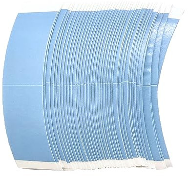 40PCS Wig Tape Double Sided Extra Strong, Wig Tape, Wig Glue, Hair Glue, Hair Extension Tapes, Toupee Tape, Water-Proof Strong Adhesive Double Sided Lace, for Fixing Wigs (Blue)