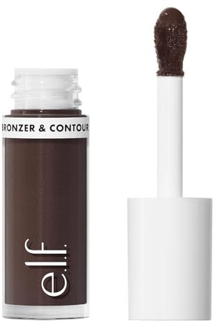 e.l.f. Camo Liquid Bronzer & Contour, Hochpigmentiert, Natürlicher Glow, Verblendbare Textur, Langanhaltend, Abgerundeter Applikator, Vegan & Tierversuchsfrei, 10 Rich