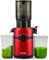 Fretta Extracteur de Jus, 108 mm Large Ouverture, 1L, Fruits & Légumes, 200W Pression à Froid, Nettoyage Facile, Silencieux（Rouge impérial）