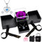 UUEMB Rosa Eterna, Viola Rose Stabilizzata Confezione Regalo con Collana a Cuore e Orecchini, San Valentino Festa della Mamma Anniversario Regali di Compleanno per Mamma Moglie Sorella Donna