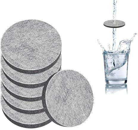 Paquete de 6 Discos de Filtro de Agua de Micro Disco para Botellas de Filtro de Agua Brita Fill and Go, para Reducir el Cloro, Micropartículas y Otras Impurezas