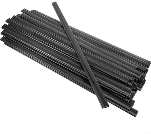 Fauhapyway Lot de 33/38/45 bandes plates pour piscine hors sol pour doublures de chevauchement - Clip de rembourrage de rechange noir (B)