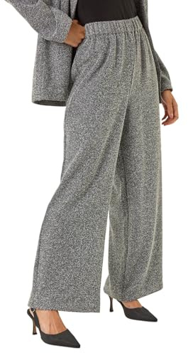 Roman Petite Herringbone Trouser for Women UK - Ladies Everyday Autumn Winter Comfy Soft Evening Vacation Work Party Night Out