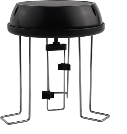 Yuanpgky Solarbetriebener Wasserwackler für Gartenteiche und Vogelbäder – schwarzer Kunststoff- und Metall-Rührwerk erzeugt Wellen, um Vögel anzulocken, keine Batterien erforderlich