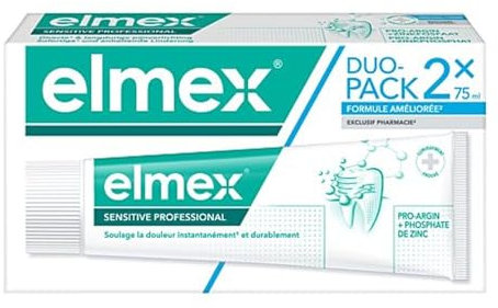 Elmex Dentifrice Sensitive Professional Lot de 2 x 75 ml