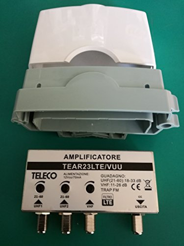 Ampl.anal.dig.3entr/1usc VHF trap.FM 26db 2UHF 33db regolabile