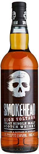Smokehead High Voltage Islay Single Malt Scotch Whisky | hochprozentig & extrem rauchig | nur für Fans | 58% vol. | 700 ml