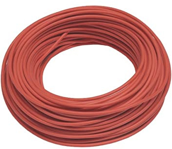 Xenterio SiF Silikon-Schaltlitze 2,5 mm² Rot (10m Ring) | Hitzebeständige Aderleitung -60 bis +180°C | Verzinntes Silikonkabel Hochflexibel