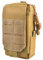 Azarxis Taktische EDC-Tasche, Molle Pouch, Militärtasche, Handytasche, Kompakt Beutel für Camping Wandern Radfahren Klettern (Khaki)
