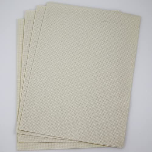 KCS 4/6 Stück 30,5 x 45,7 cm 16 Karat Aida-Tuch aus Baumwolle, Kreuzstich-Zählstoff (4 Stück), cremefarben