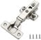 Furniware 2 pcs Soft Close Cabinet Hinge,110 Degree Full Overlay Kitchen Door Hinge,35mm Concealed Kitchen Cabinet Hinges Cabinet Door Plate with Screws
