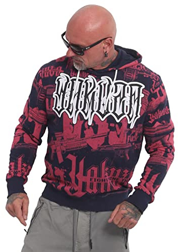 Yakuza Herren Metal System Kapuzenpullover, Parisian Night, S